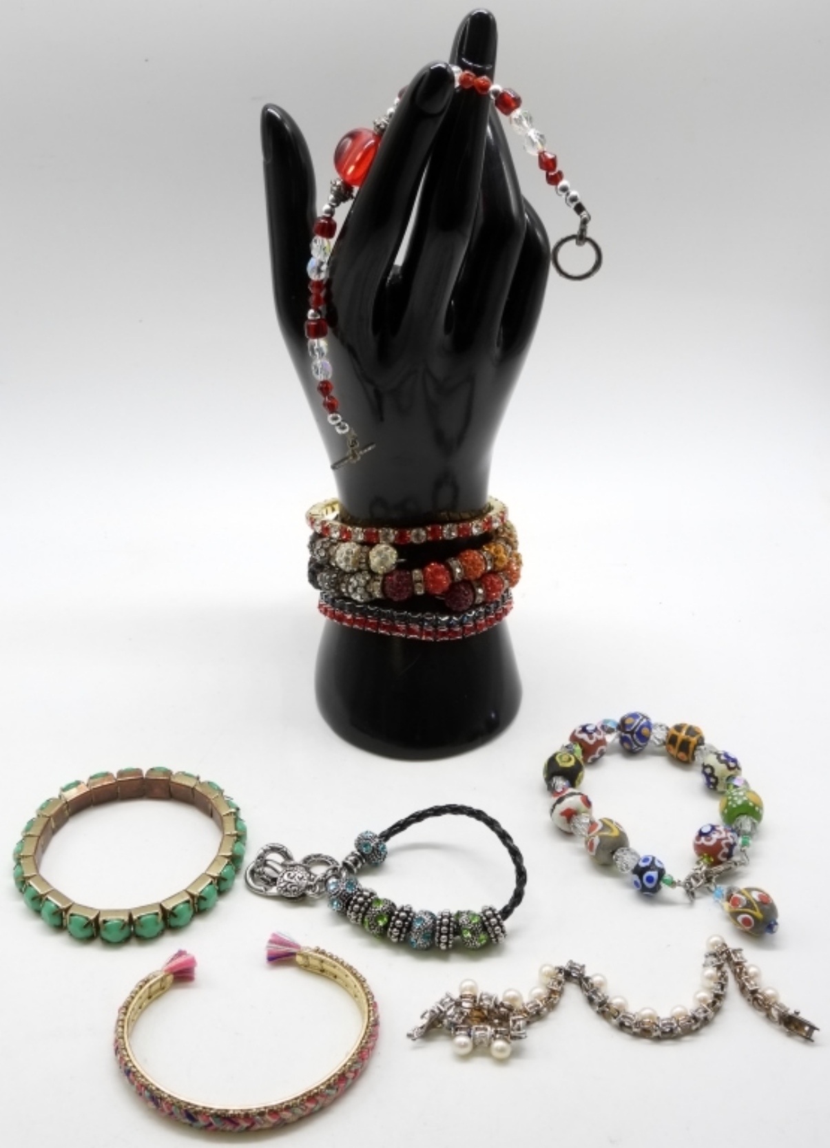 (10) Bright Colored Bracelets