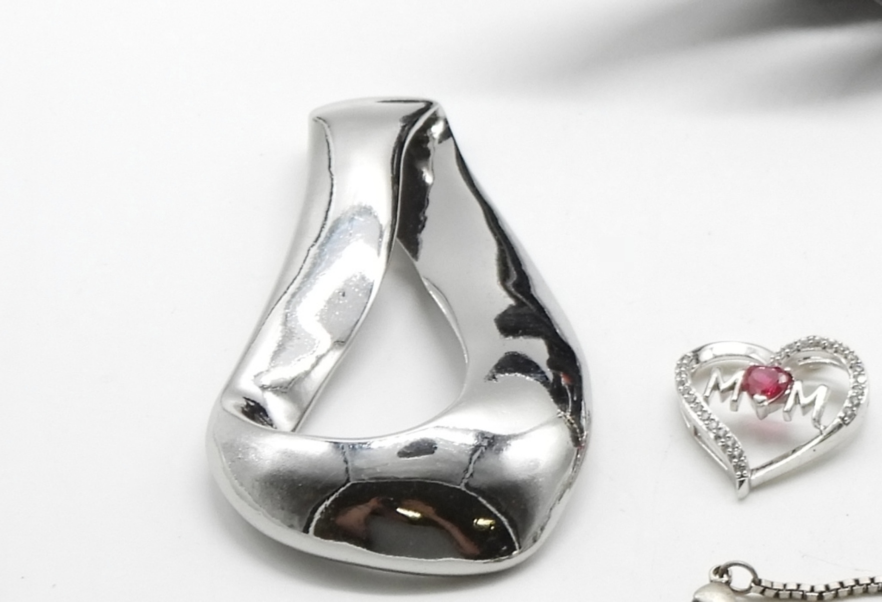 (10) Silver-Tone Pendants (3) Necklaces