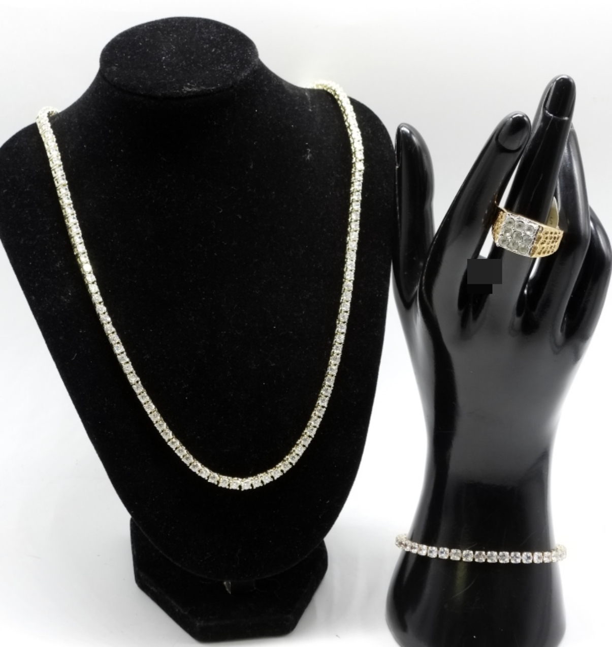 Gold-Tone & Clear Rhinestone Lot