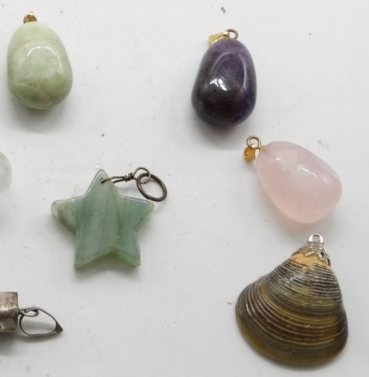 (10) Stone Pendants & Shell Pendants