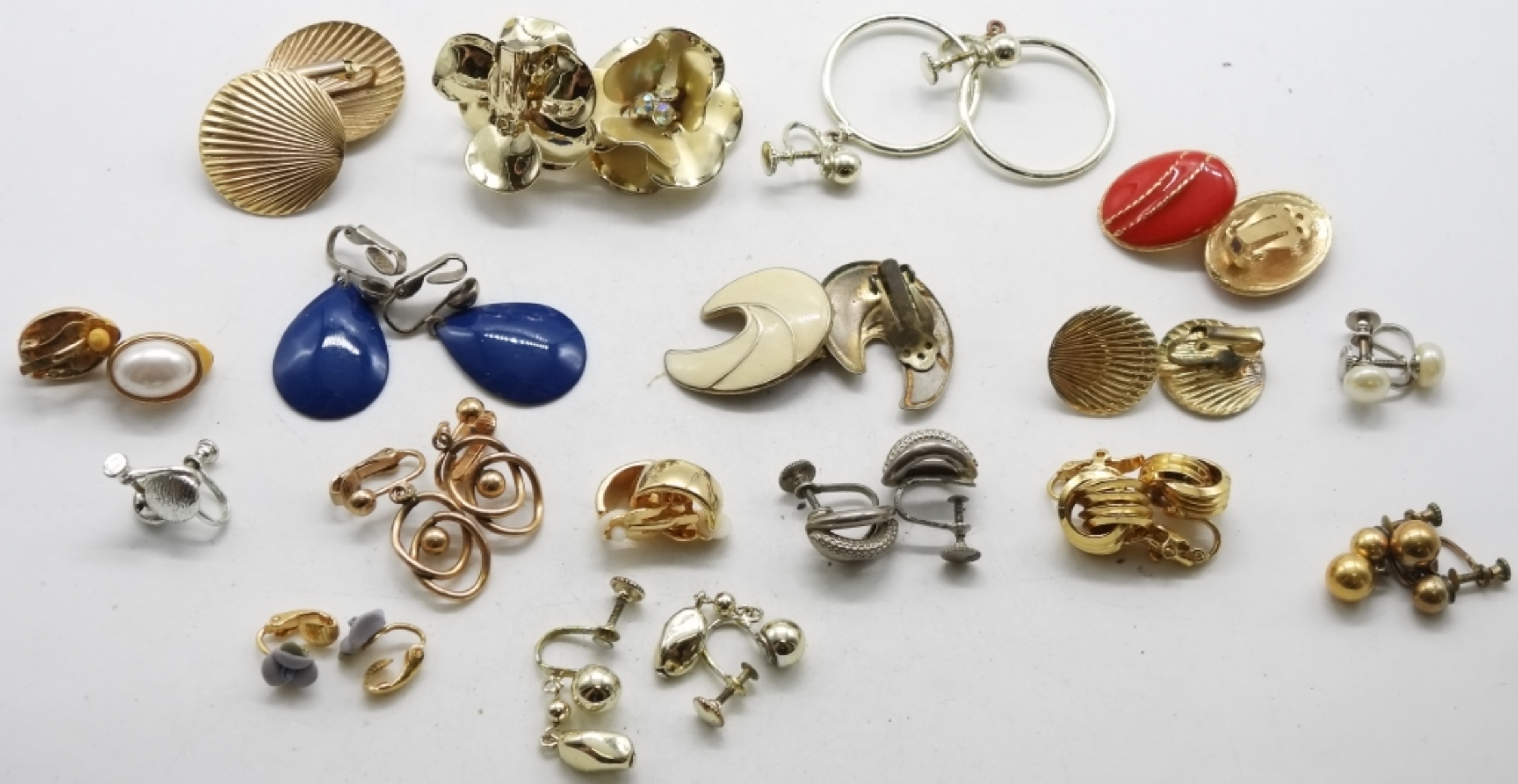 (17) Clip-On & Screw Back Earrings