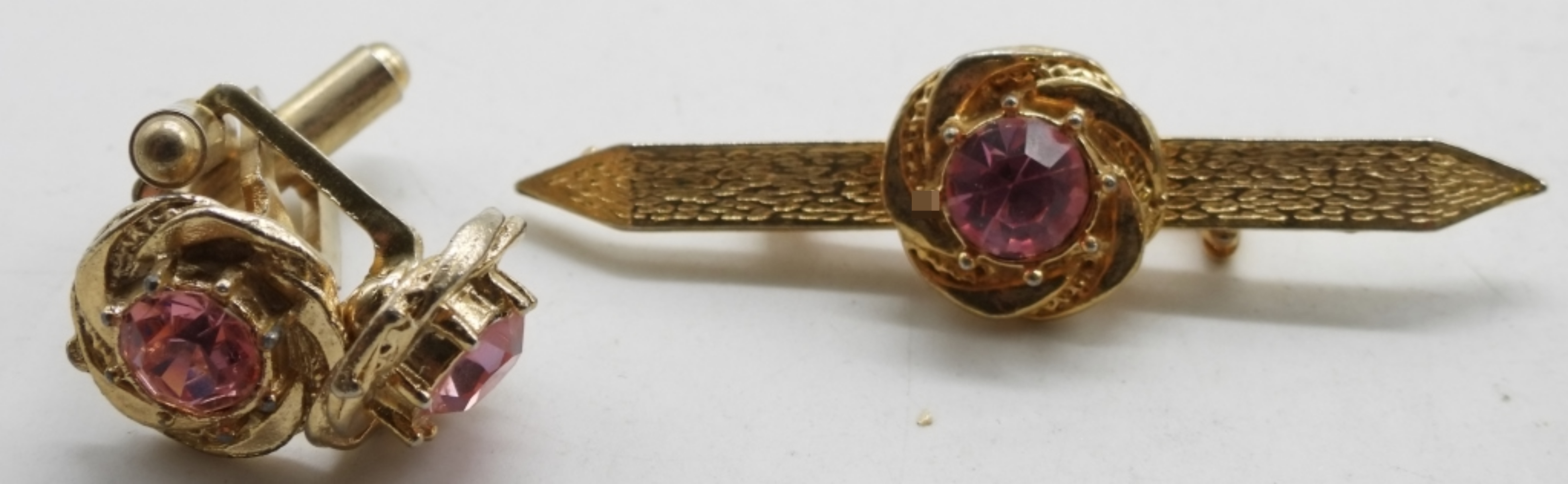(2) Sets Of Tie Clips & Cuff-Links