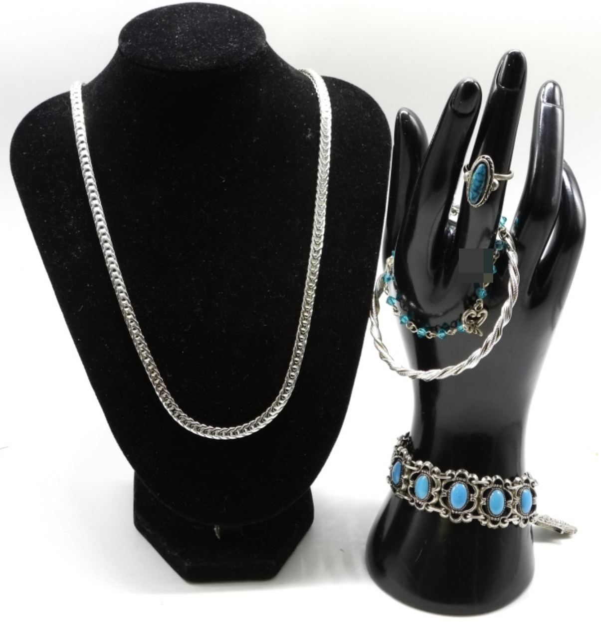 Silver-Tone & Blue Lot