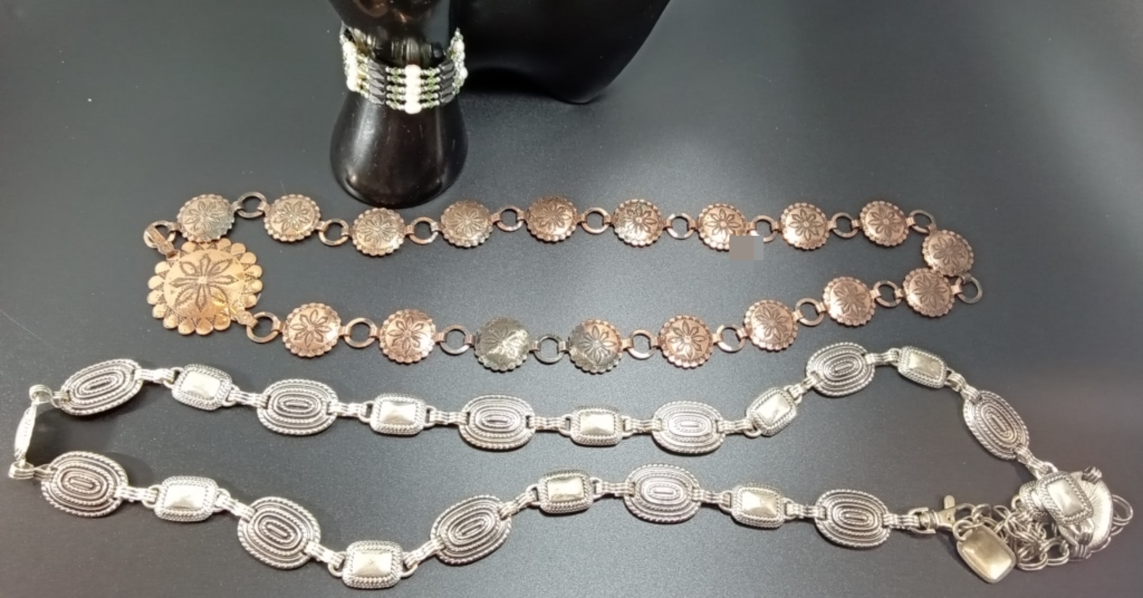 Vintage Lot, 3 Pieces Silver/Gold-Tone