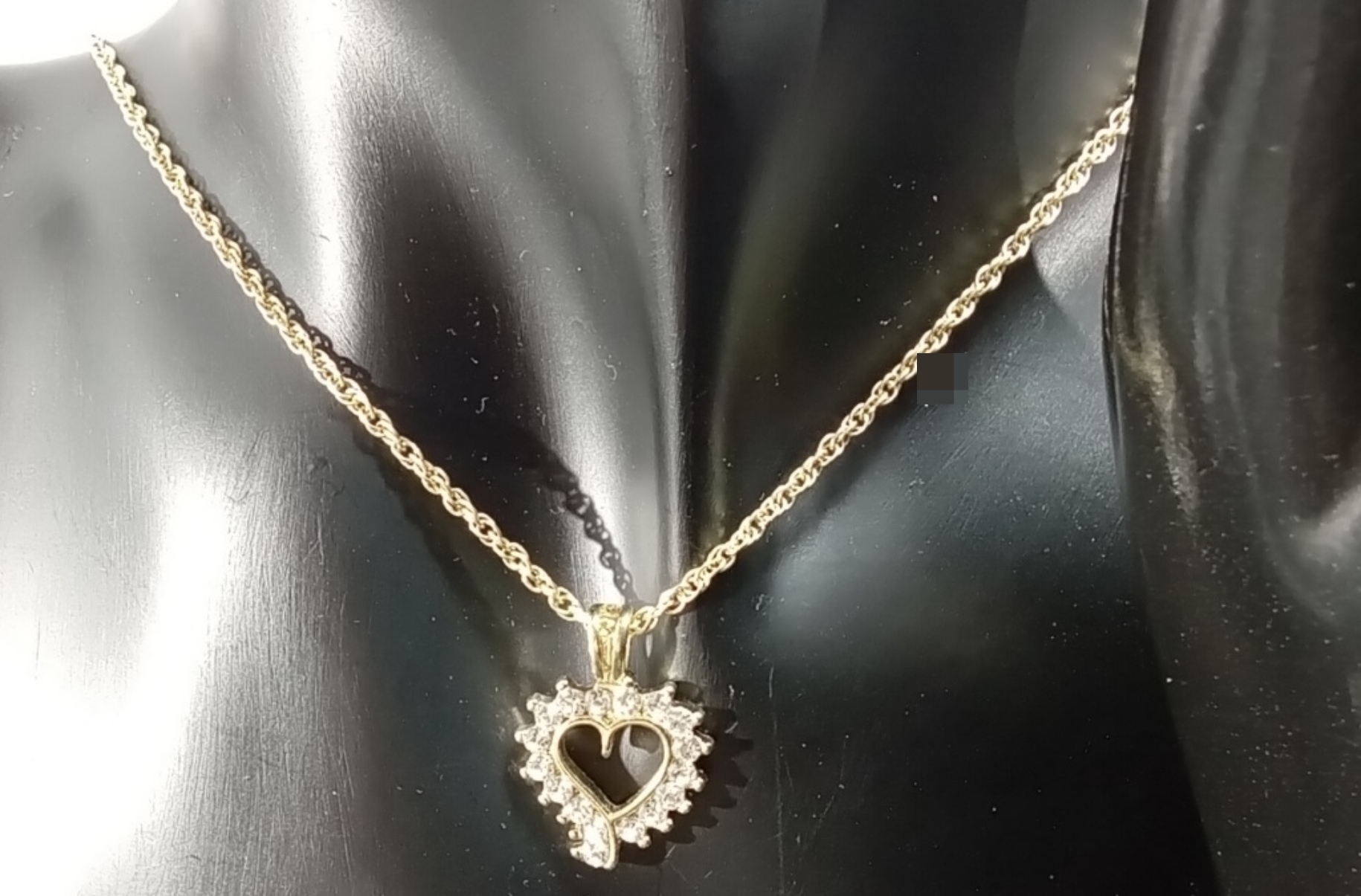 Silver and Gold-Tone Rhinestone Jewelry Lot, 7 Pie