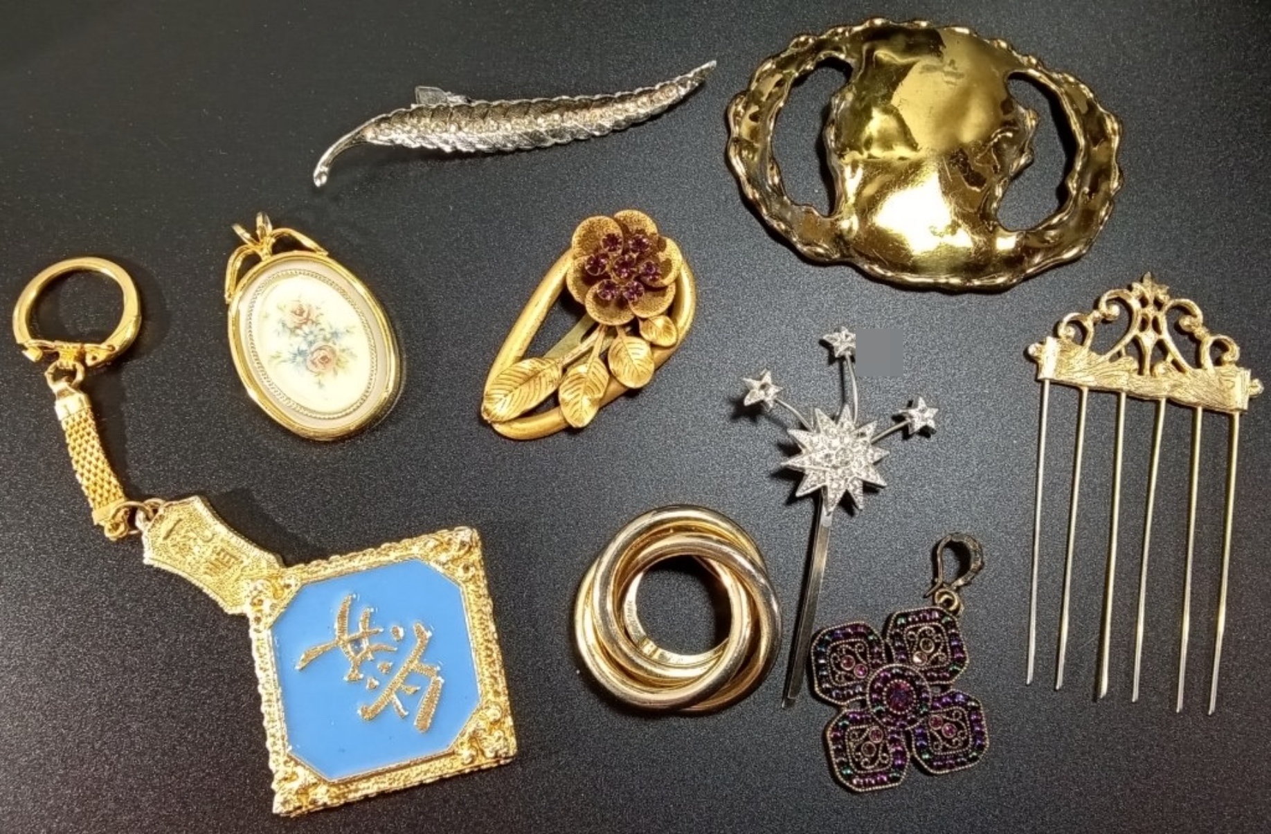 Vintage Gold & Silver-Tone, 9 piece
