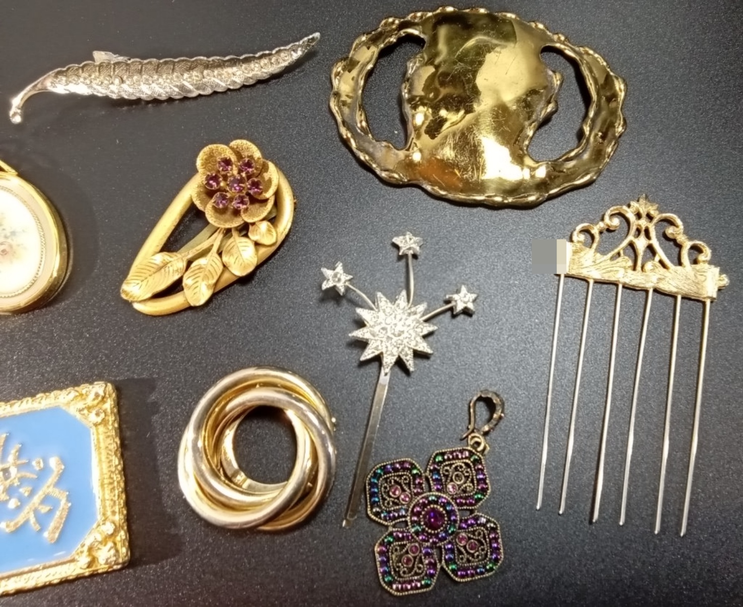 Vintage Gold & Silver-Tone, 9 piece
