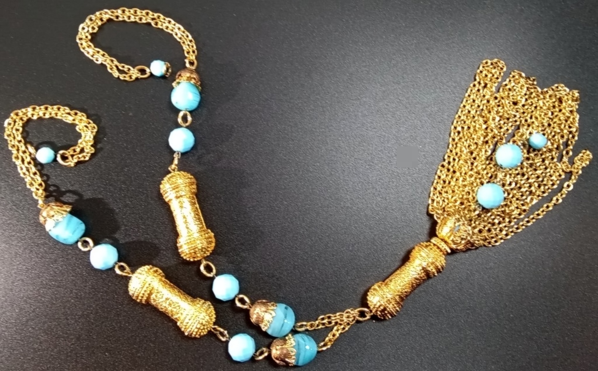 Gold-Tone Tassel Necklace