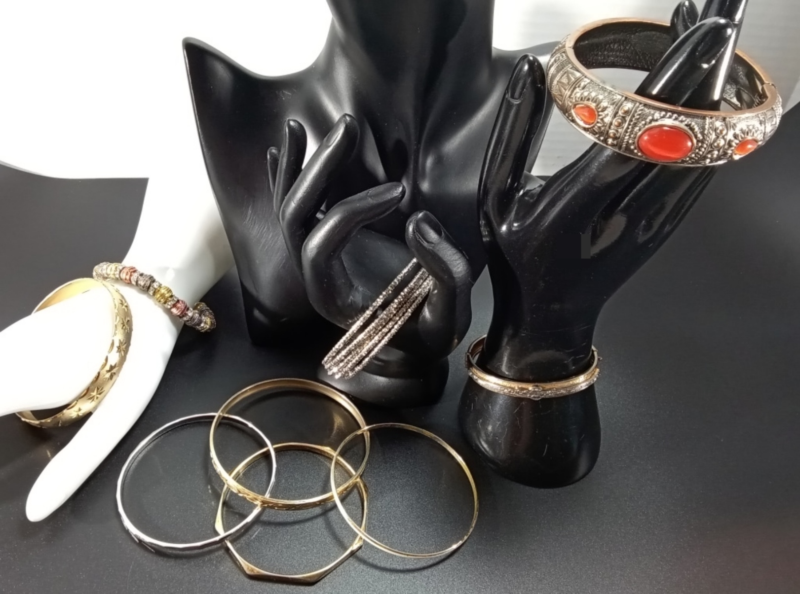 Vintage Bracelet Lot, 13 Pieces Silver & Gold Tone