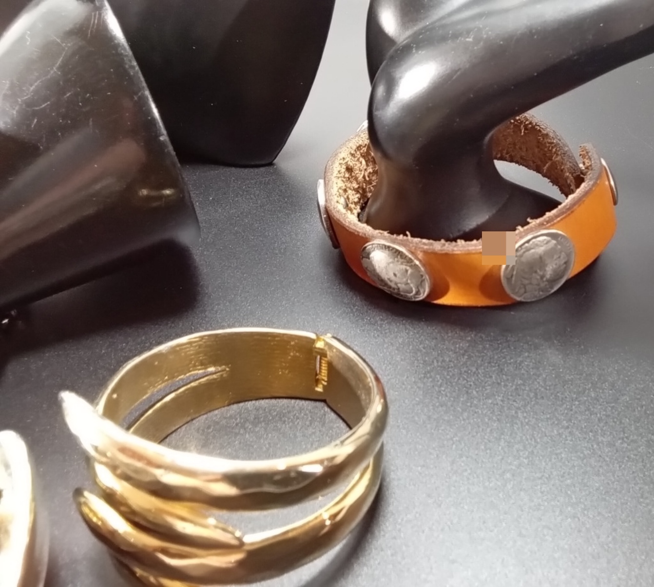 Vintage Costume Jewelry Lot, 8 Pieces Mixed Metals