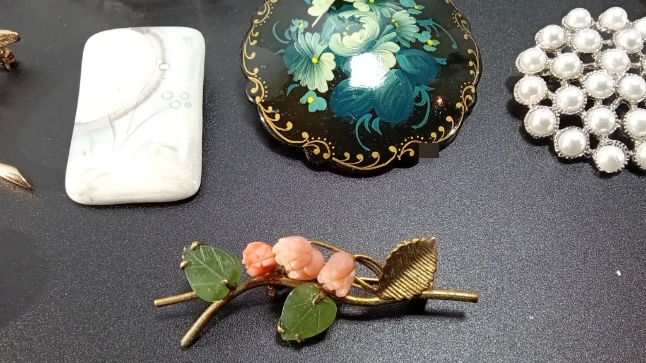 Vintage Costume Brooch & Pin Lot, 12 Pieces