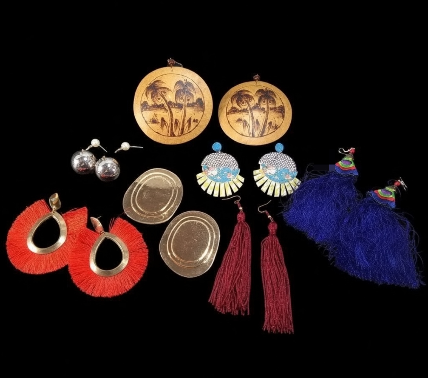 Vintage Costume Jewelry Lot, 8 Pieces Mixed