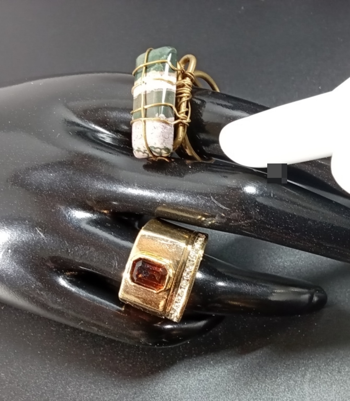 Vintage Mixed Metal Ring Lot, 9 Pieces
