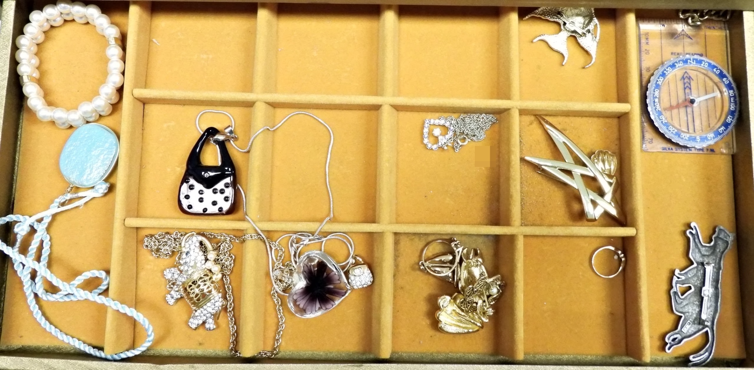 Jewelry Box with Costume Jewelry Collection