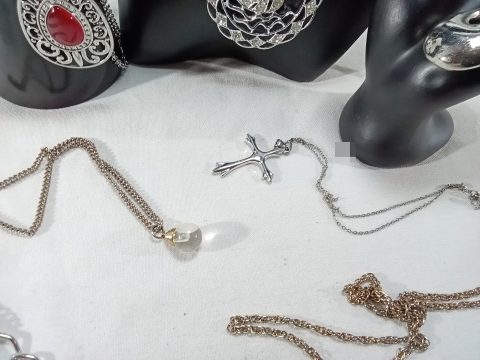 Vintage Silver and Gold Tone Rhinestone Jewelry