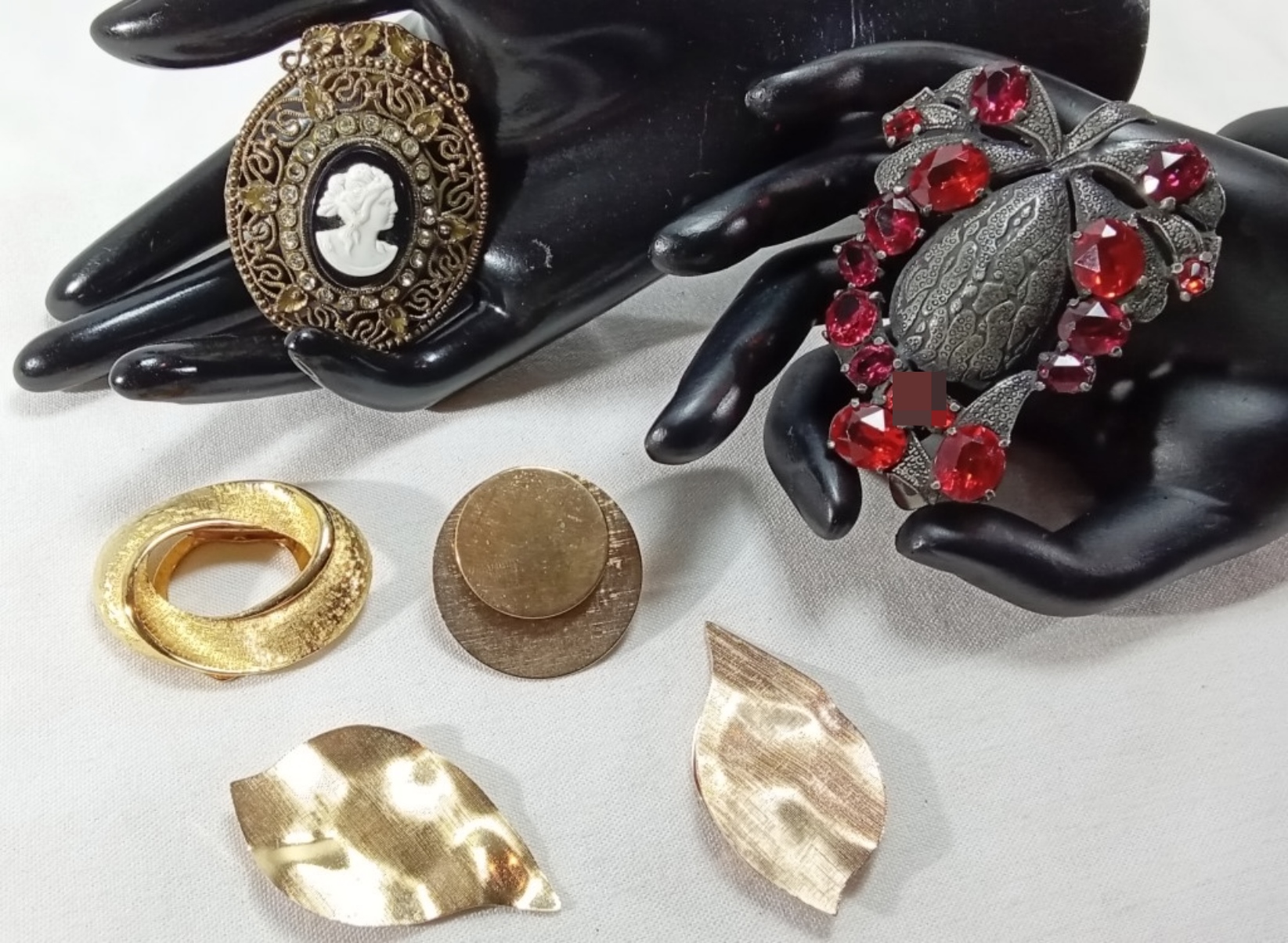 Vintage Gold-Tone, Scarf Holder Lot