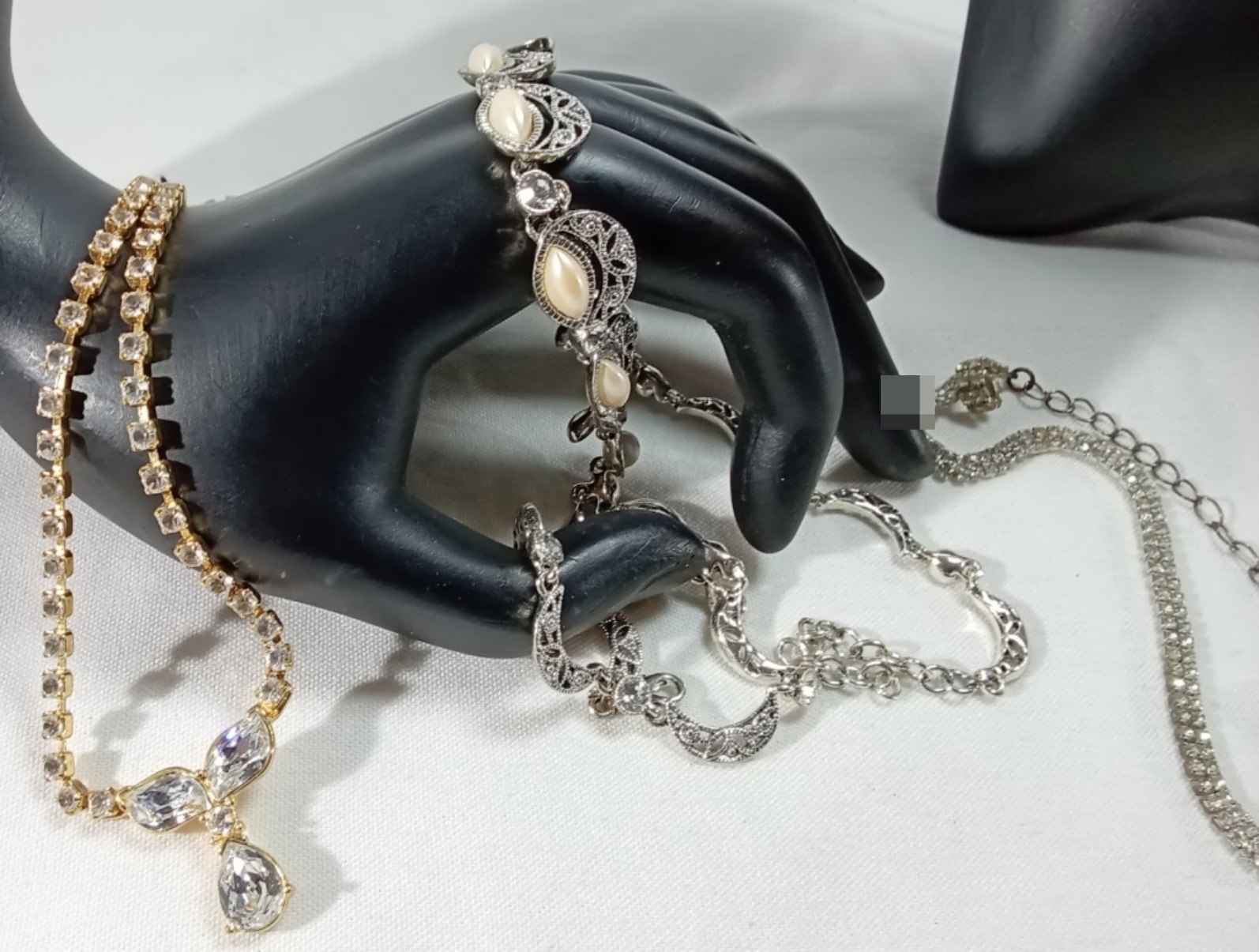 Vintage Costume Jewelry Lot, 6 Pieces Mixed