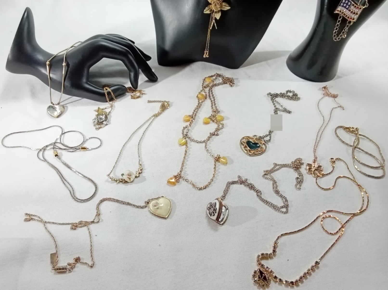 Gold-Tone Necklace Lot, 12 Pieces Mixed Styles