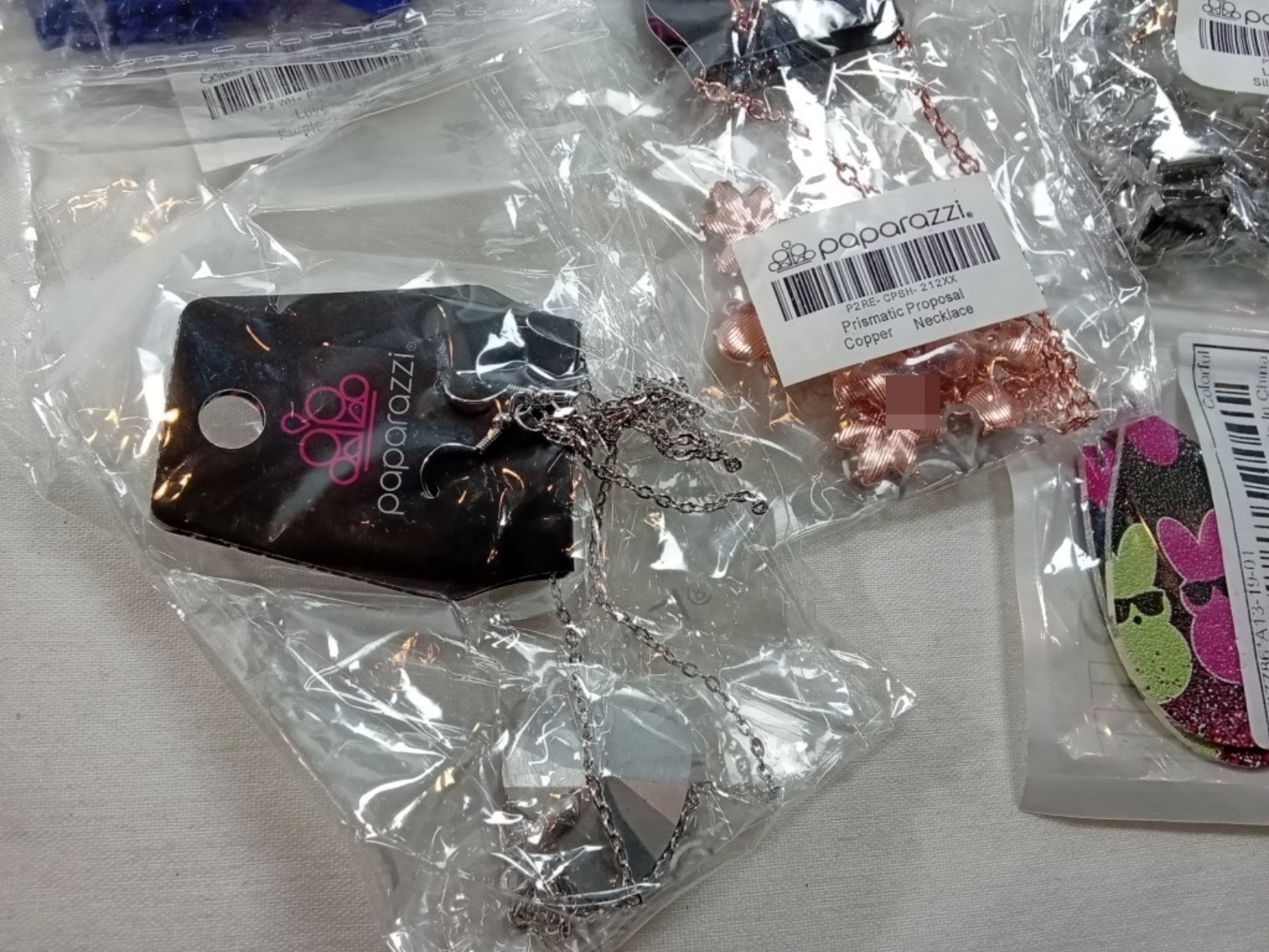 Paparazzi Costume Jewelry Lot, 13 Pieces Mixed