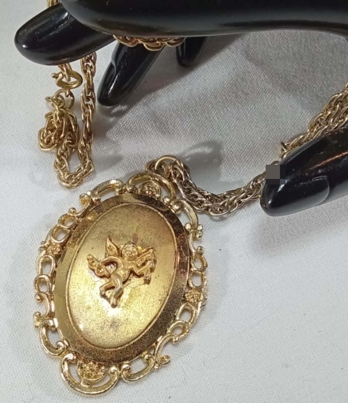 Gold-Tone Pendant Necklaces, Lot of 2