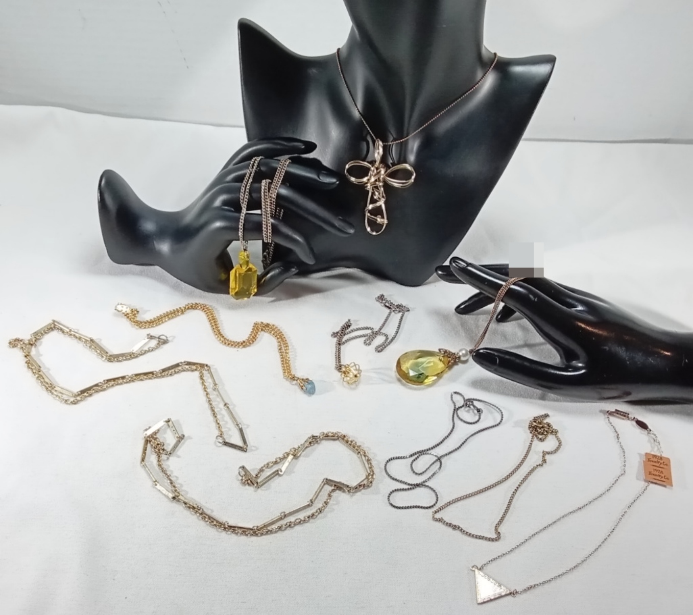Vintage Gold-Tone & Silver necklaces, 9 Pieces