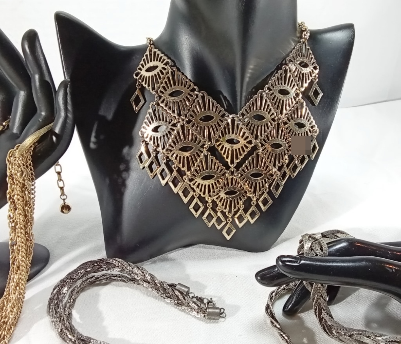 Vintage Gold-Tone & Silver-Tone Necklace, 6 Piece