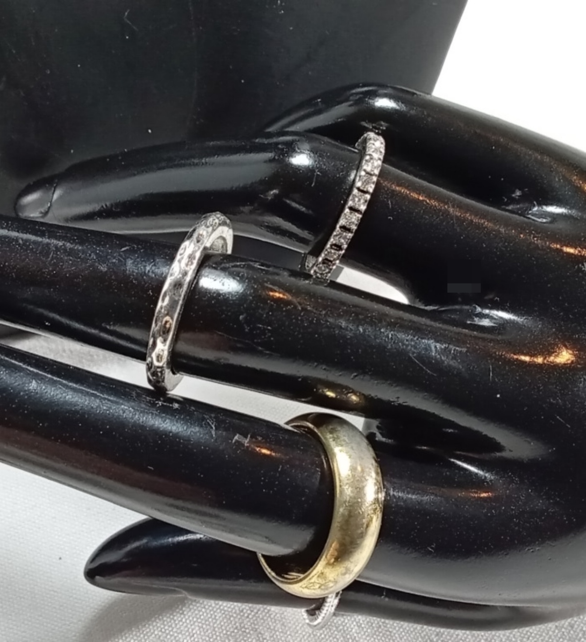 Silver & Gold-Tone Rhinestone Ring Lot, 14 Pieces