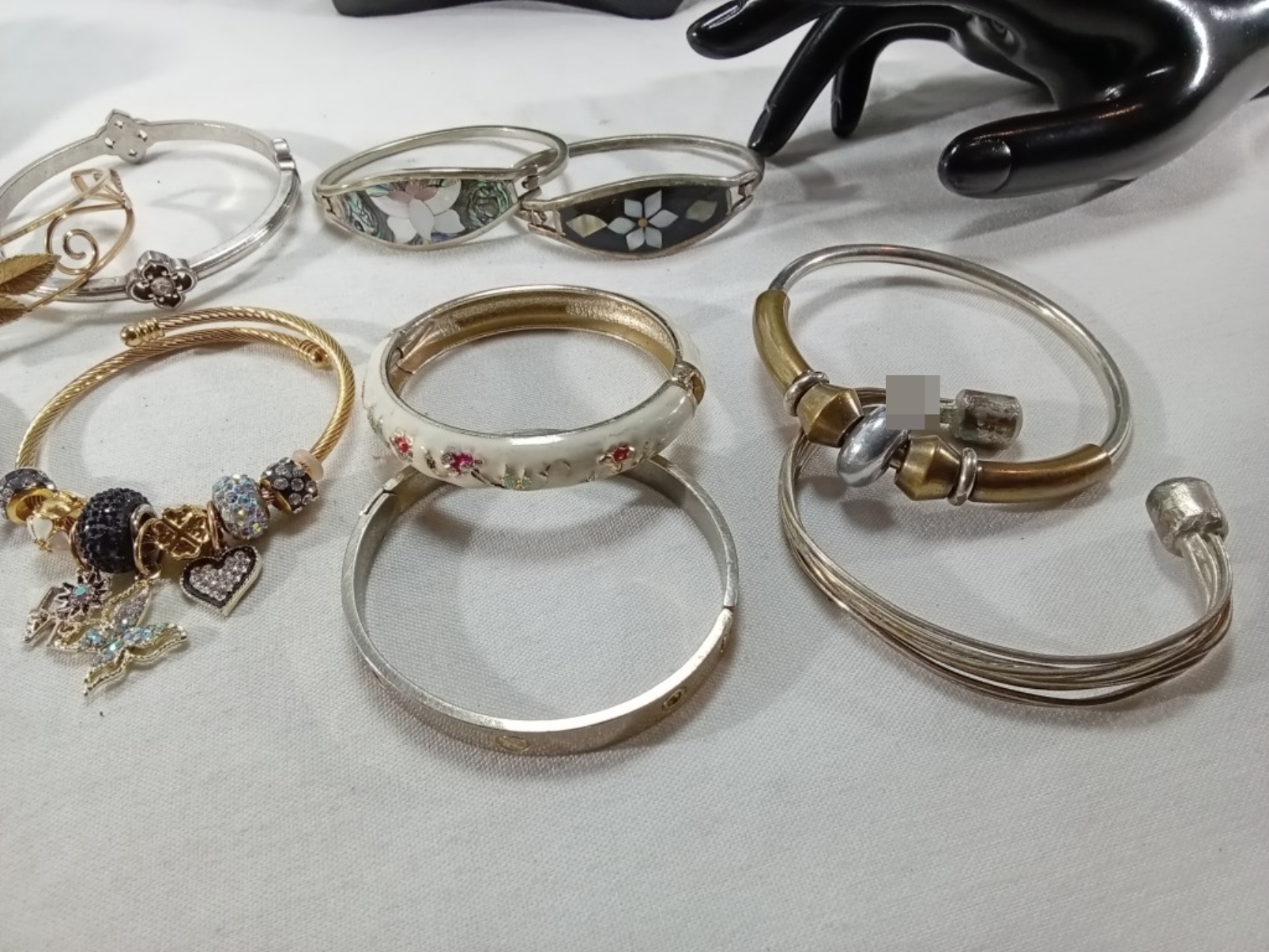 Bracelet Lot, 11 Pieces Gold & Silver Tone