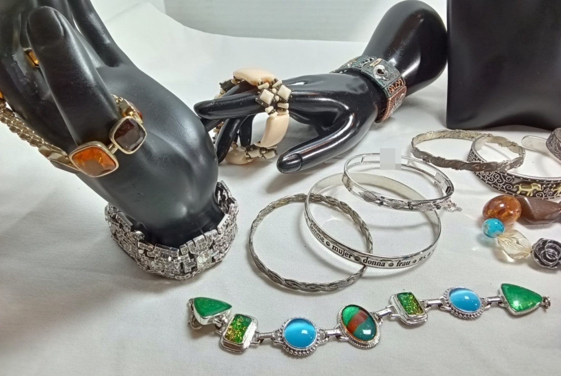 Vintage Jewelry Lot, 17 Pieces Mixed Costume