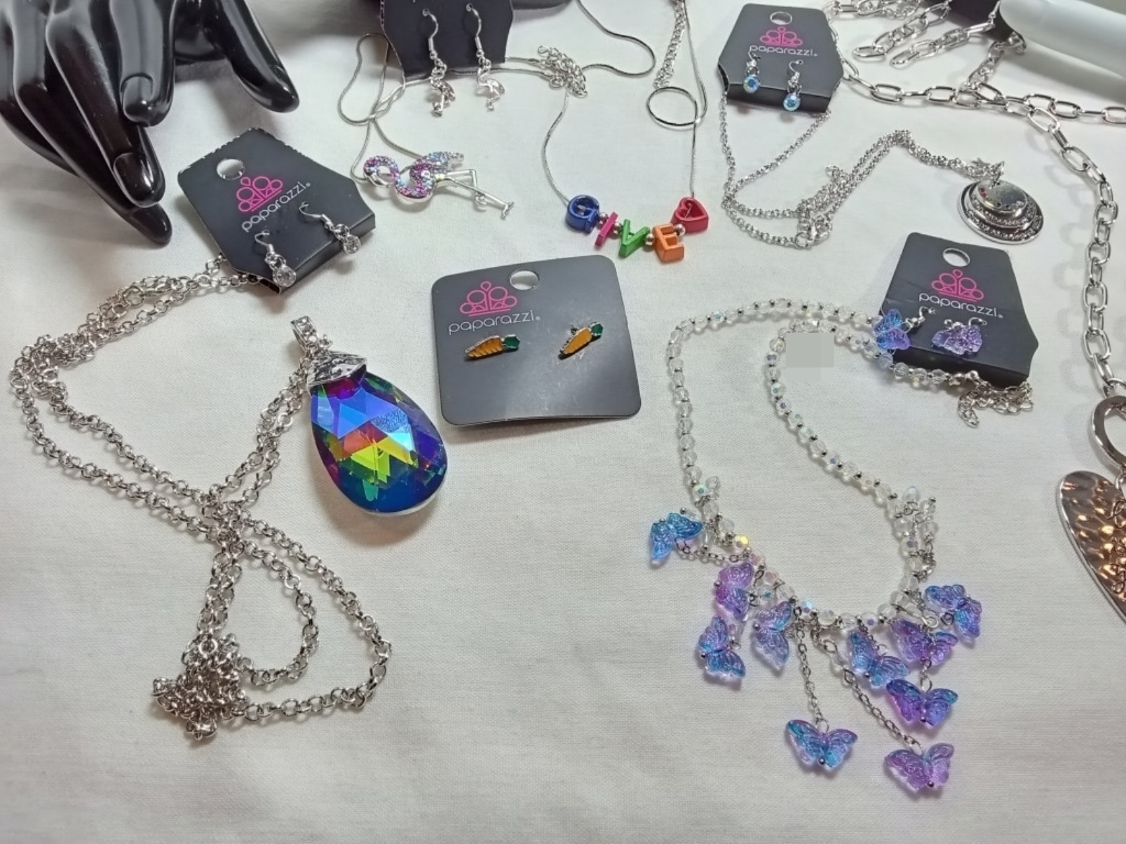 Paparazzi Silver-Tone Rhinestone Jewelry Lot, 7pc