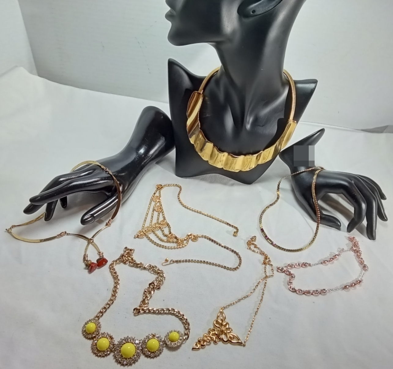 Gold-Tone & Rose Gold-Tone Costume Jewelry Lot