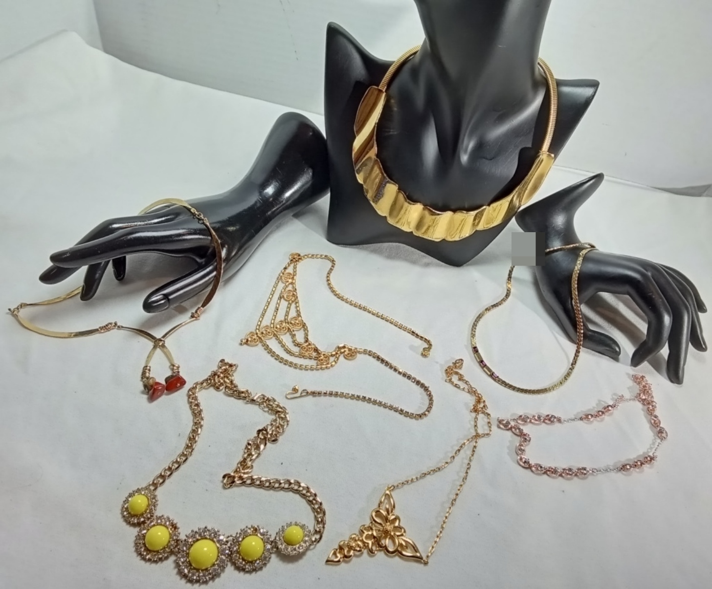 Gold-Tone & Rose Gold-Tone Costume Jewelry Lot