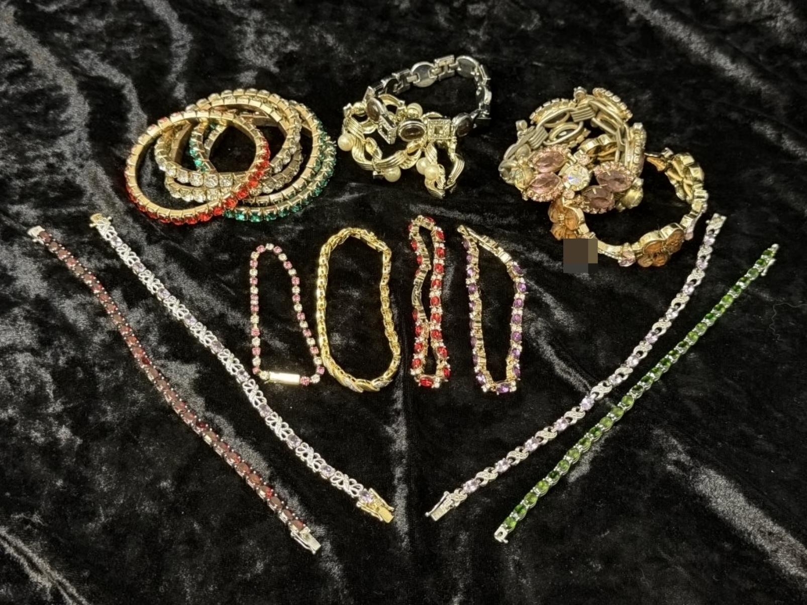 17 Rhinestone Bracelets