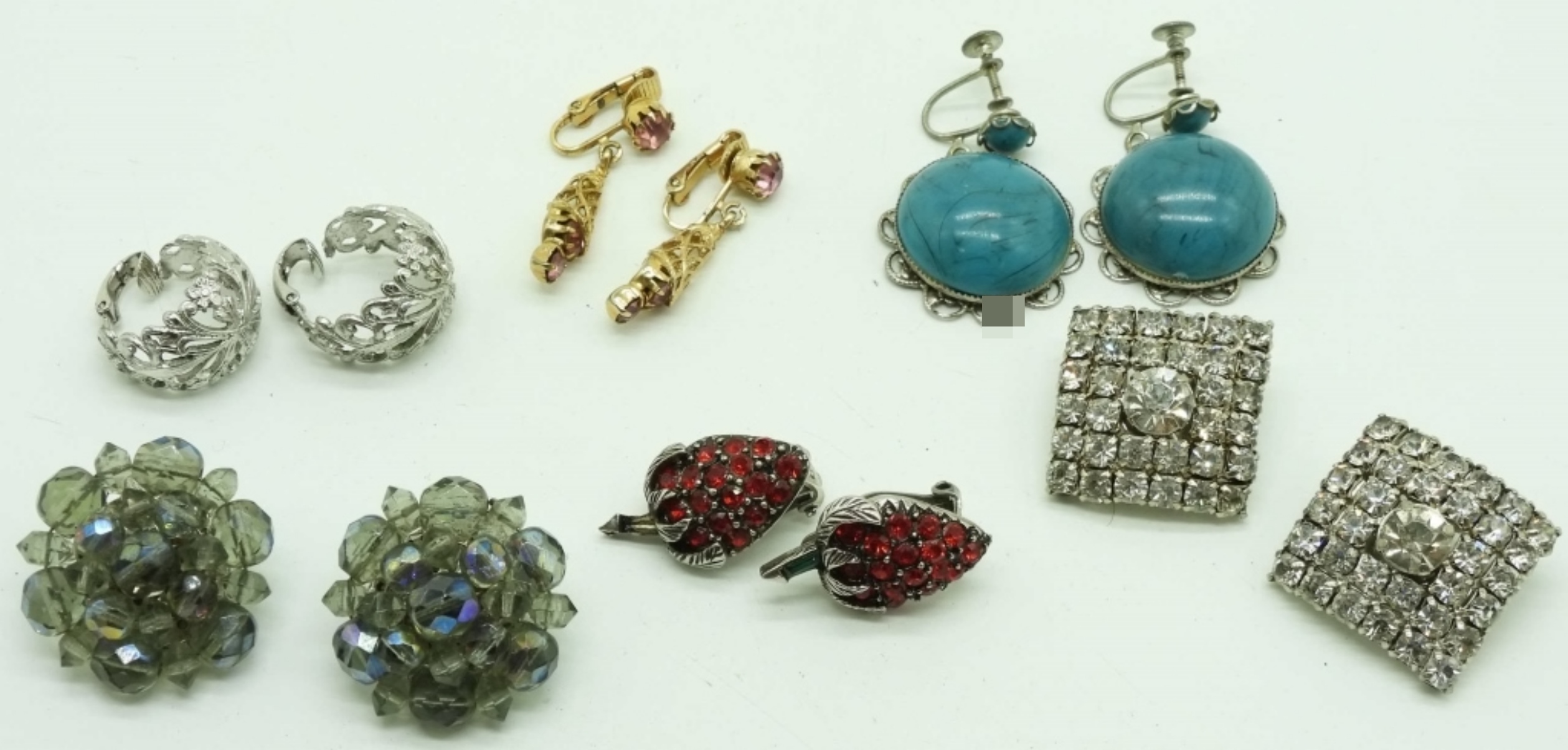 Variety of Vintage Clip On Earrings