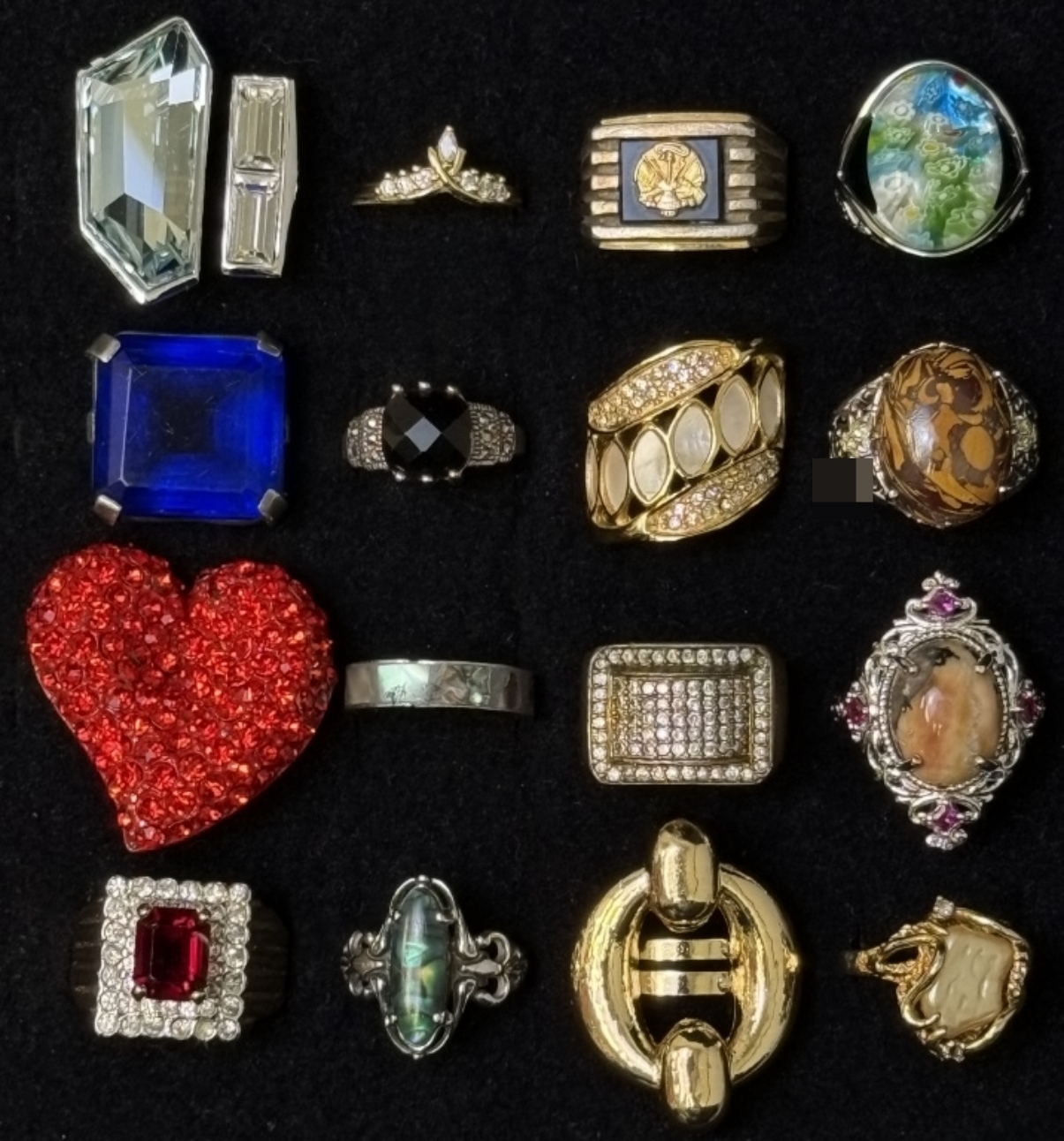 Mixed Vintage and Costume Rings