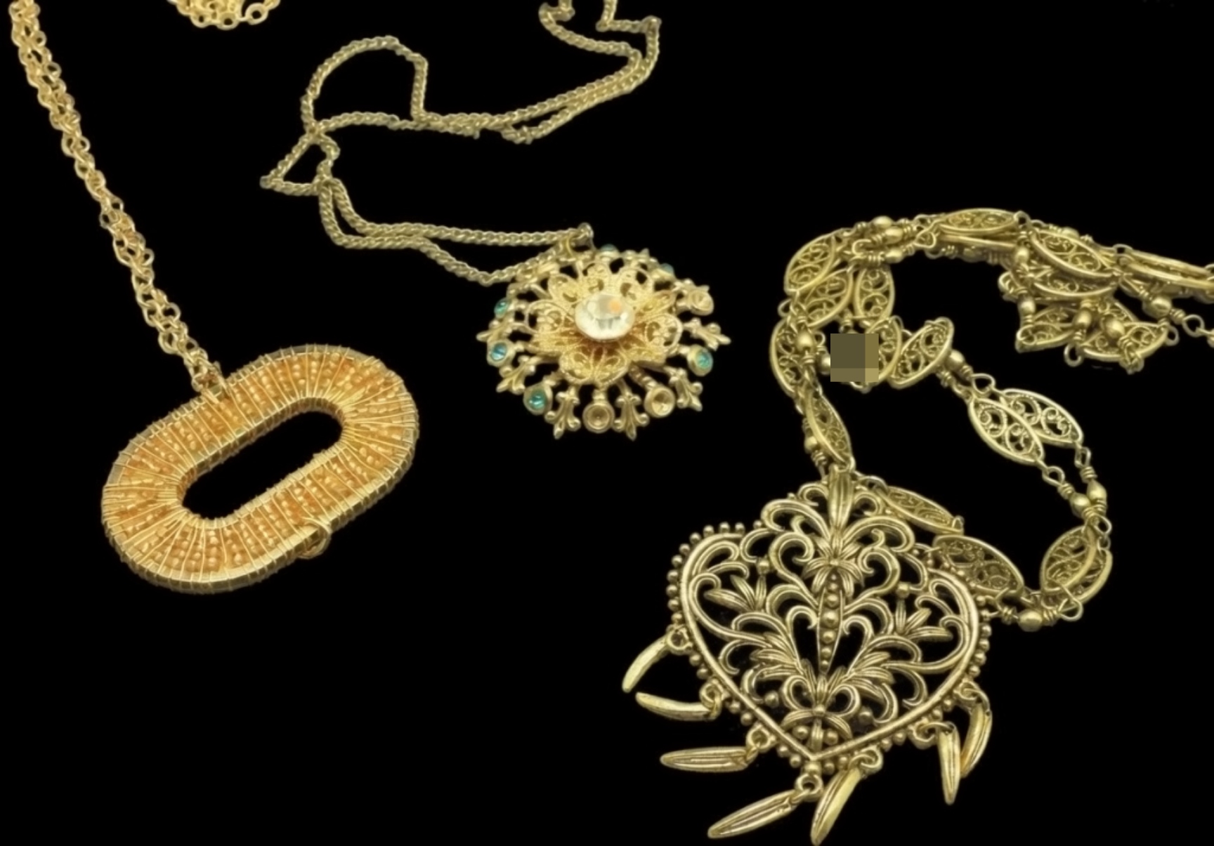 Victorian-themed Gold-tone Jewelry