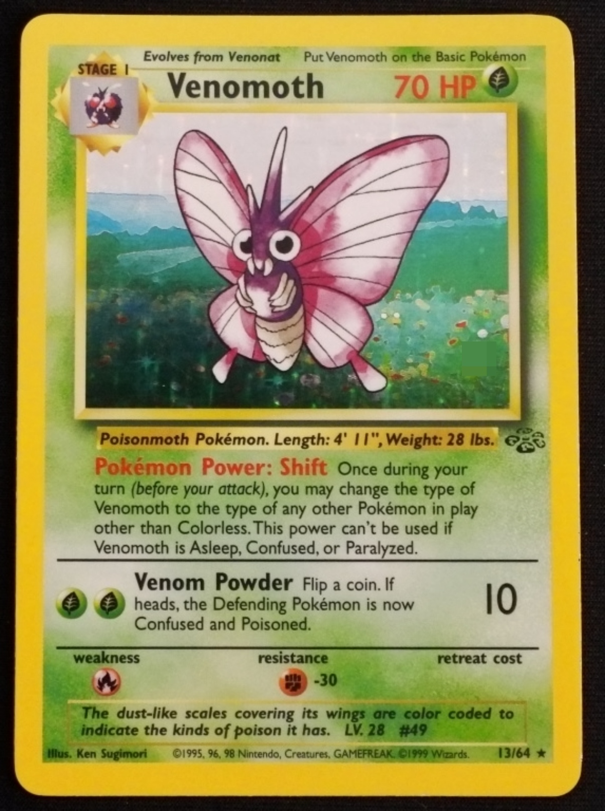 Venomoth #13 Card Jungle Set