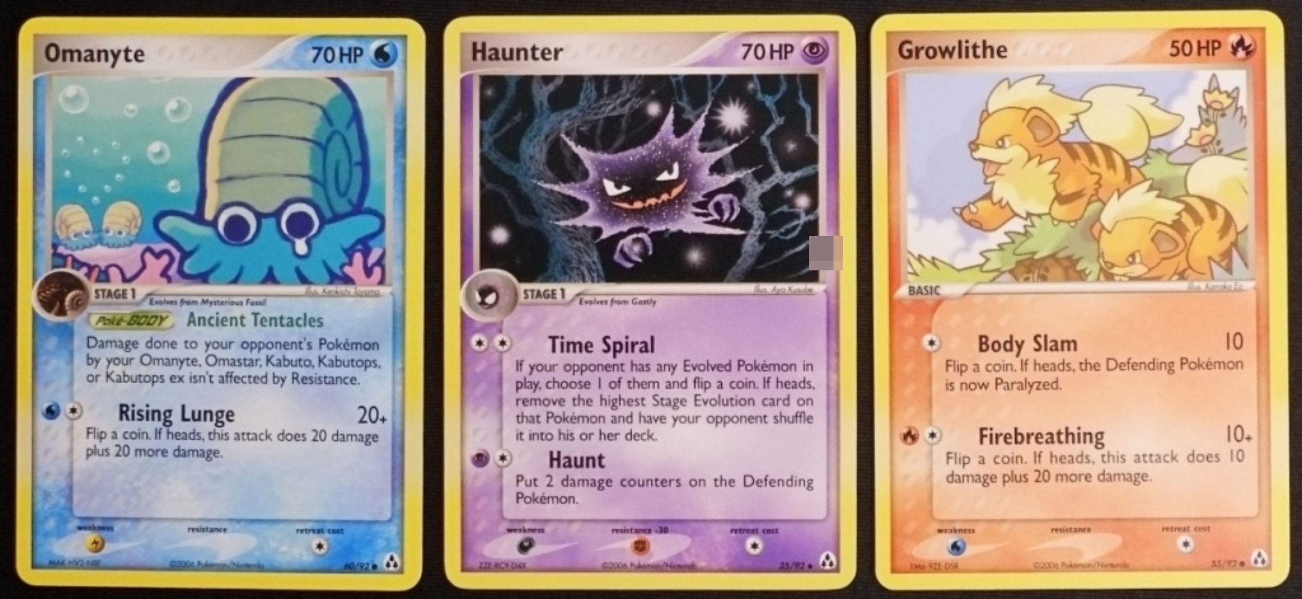 Pokemon Card Lot, 3 Cards, EX Legend Maker