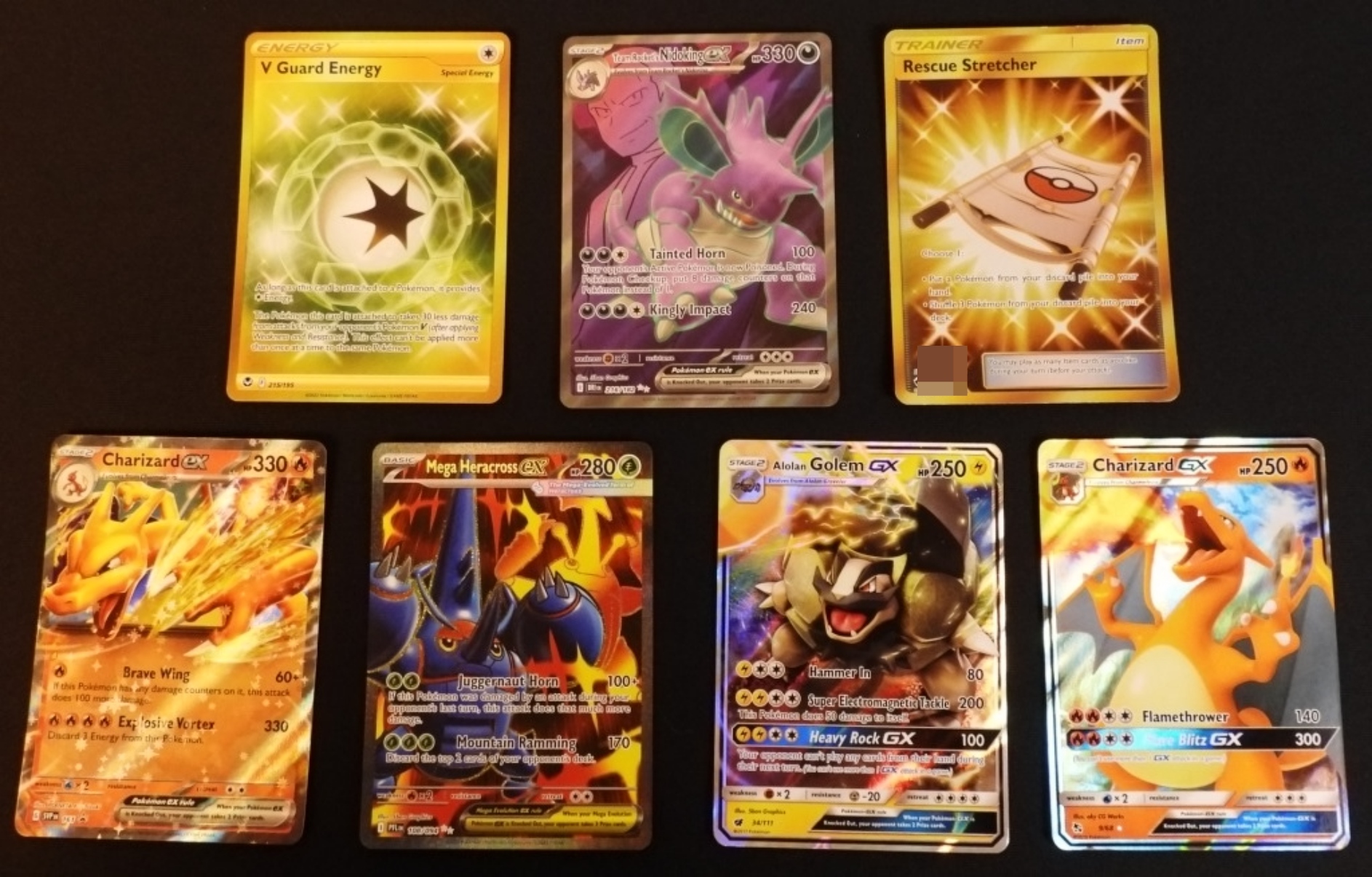 Pokemon Card Lot, 7 Cards, Modern Mixed Lot