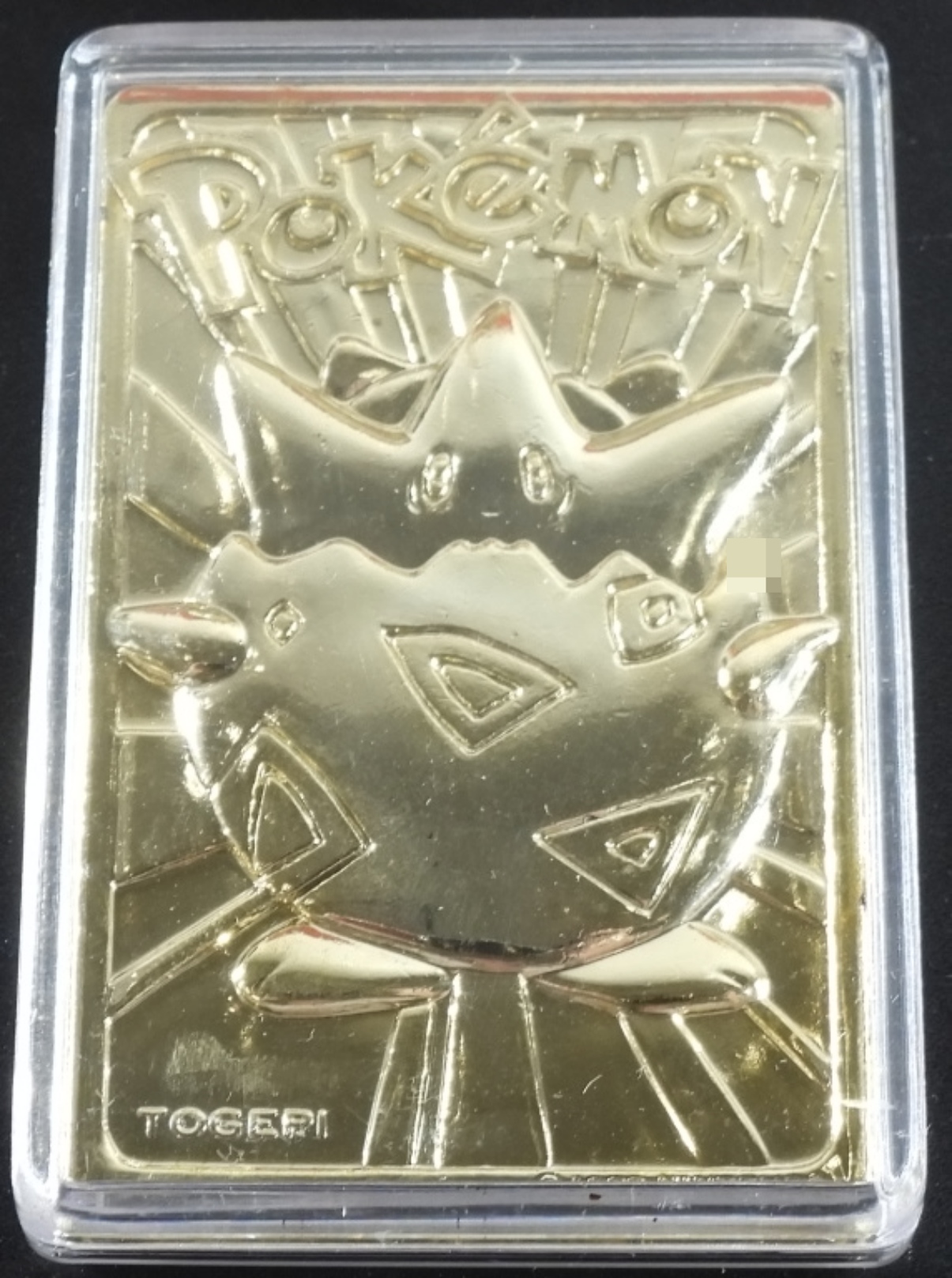 1999 Togepi 23K Gold Card, Pokeball Case+Box