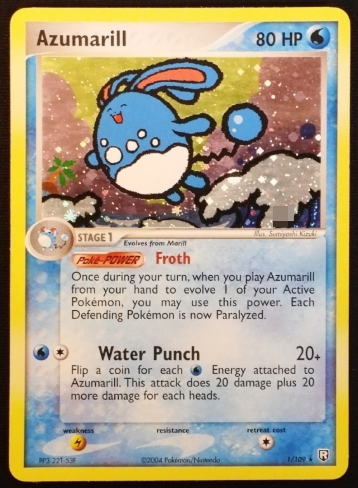 2004 Azumarill EX Team Rocket Returns #1/109