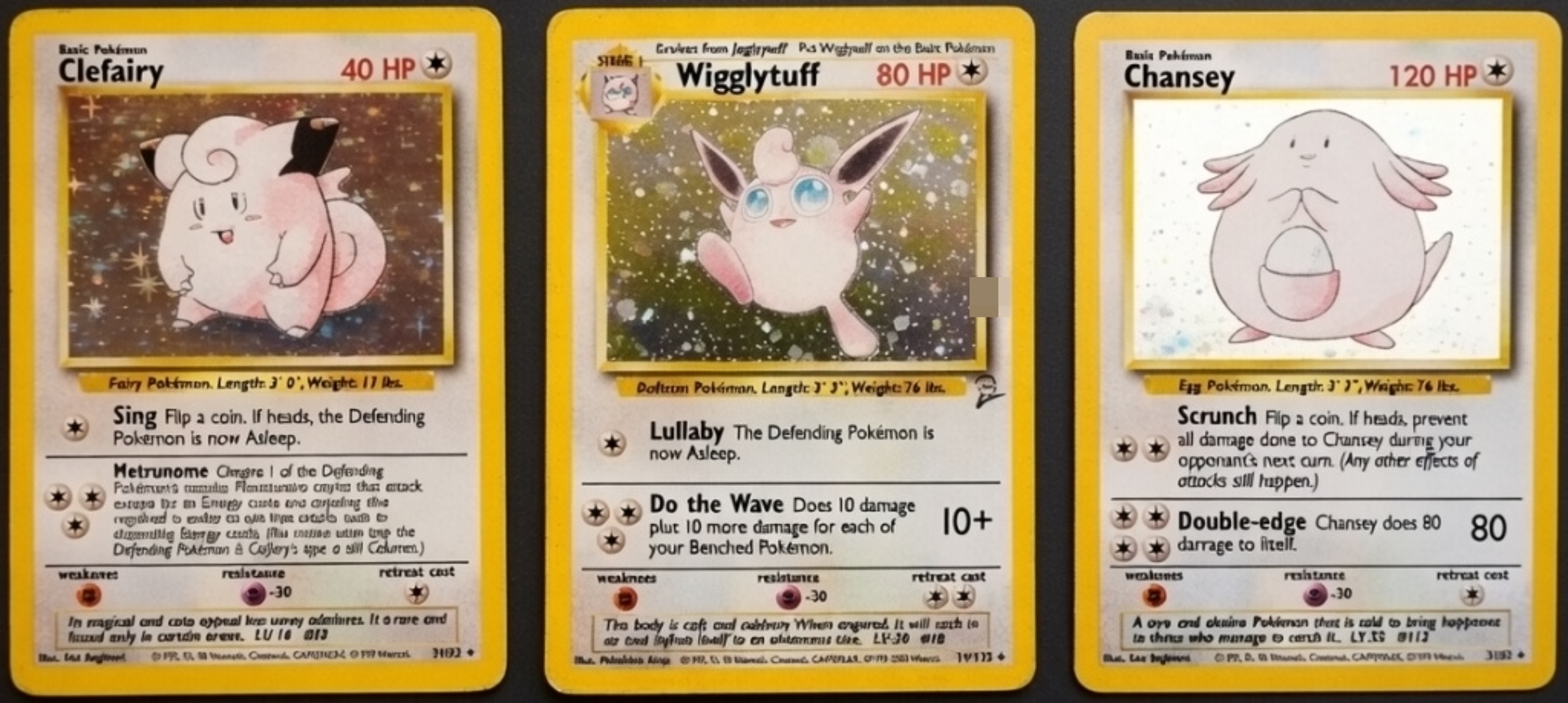 Pokemon Lot 3 Holo Cards