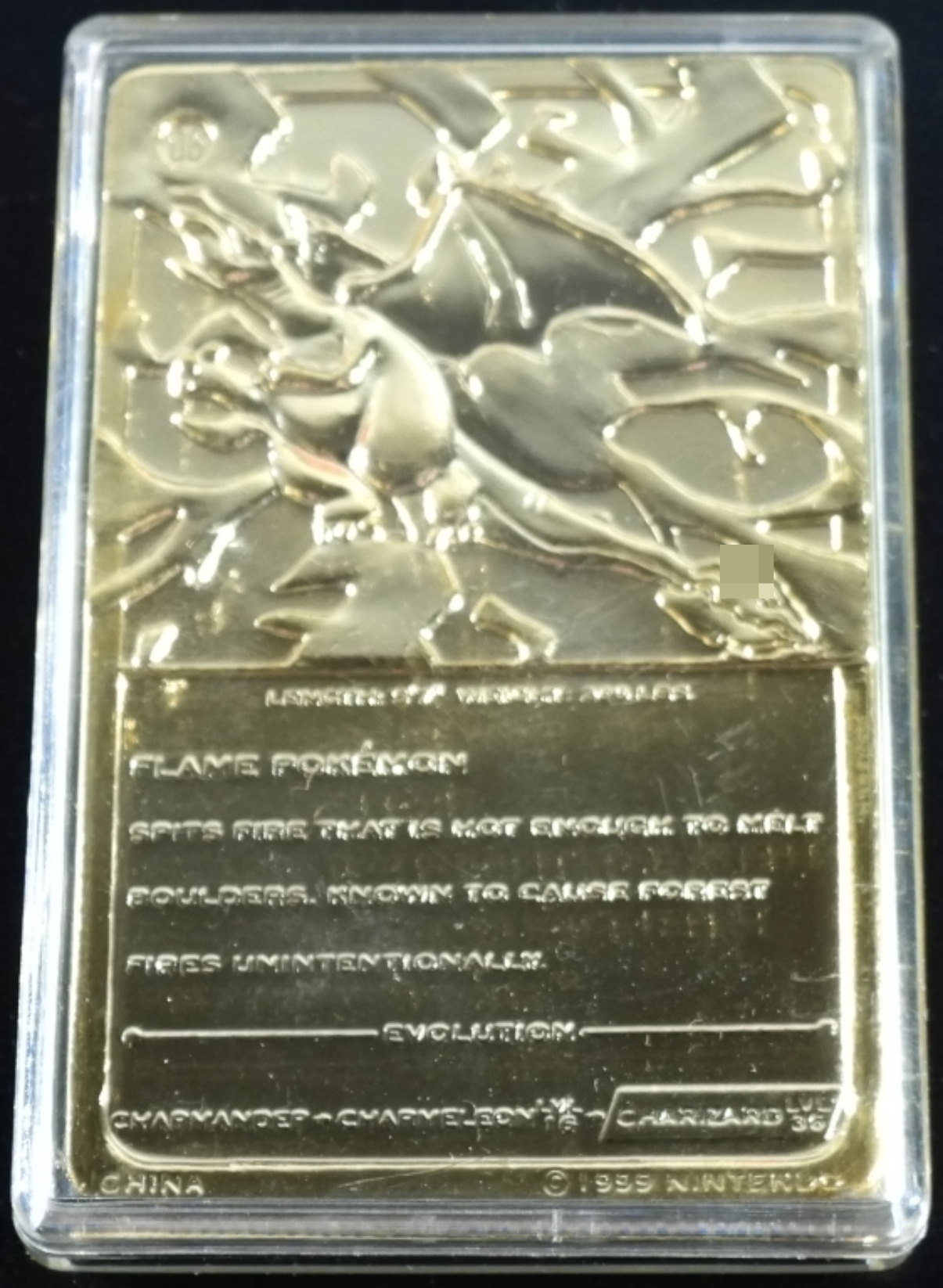 1999 Charizard 23K Gold Card Pokeball Set