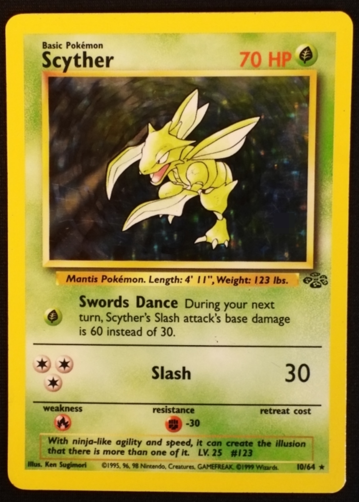 1999 Scyther Jungle #10/64 Holo Rare