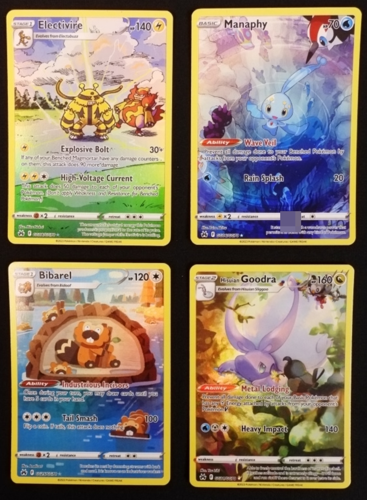Pokemon Card Lot, 4 Cards, Galarian Gallery