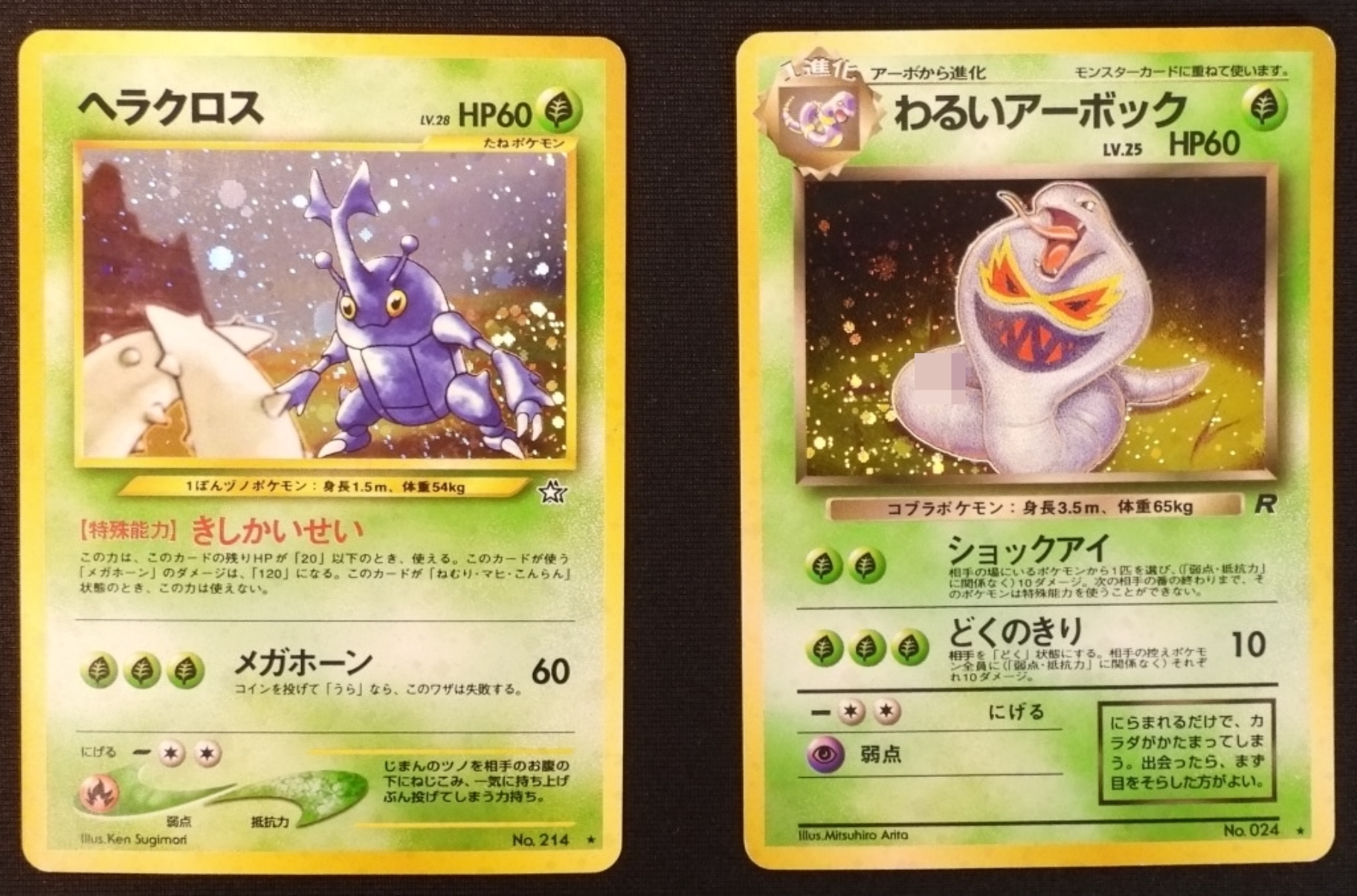 Japanese Pokemon Card Lot, 2 Cards, Mixed Sets