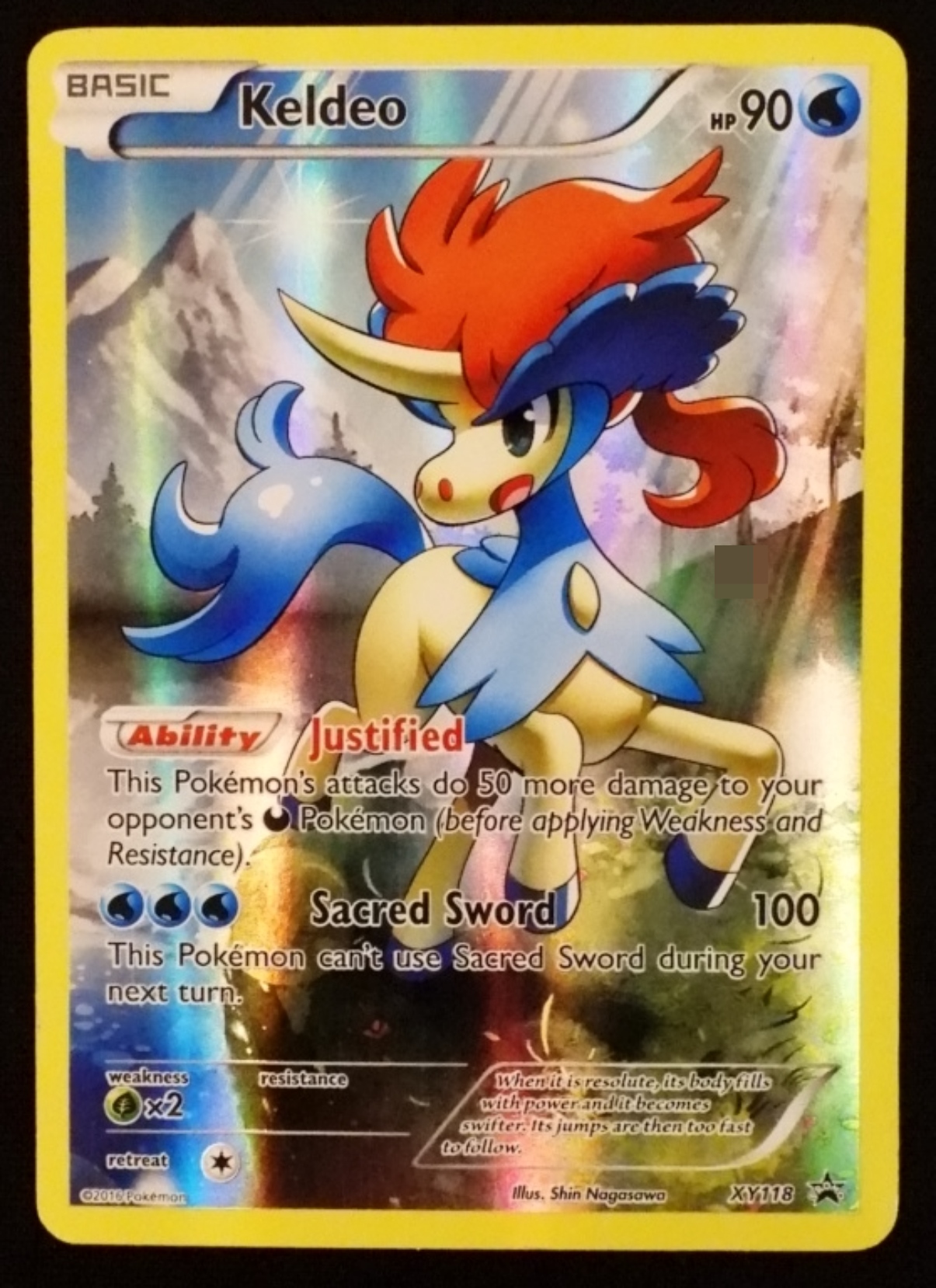 Keldeo Pokemon Promo XY118 Holo