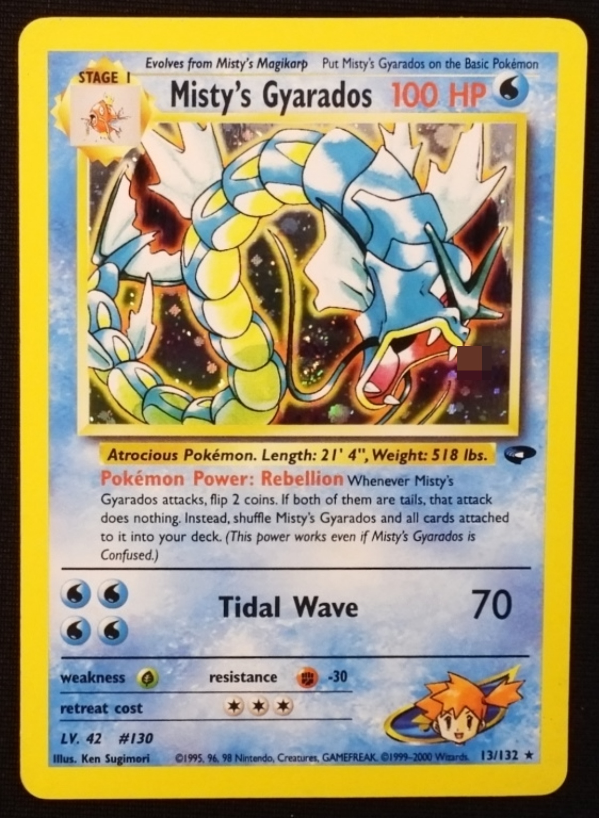 2000 Misty's Gyarados Gym Challenge #13/132 Holo