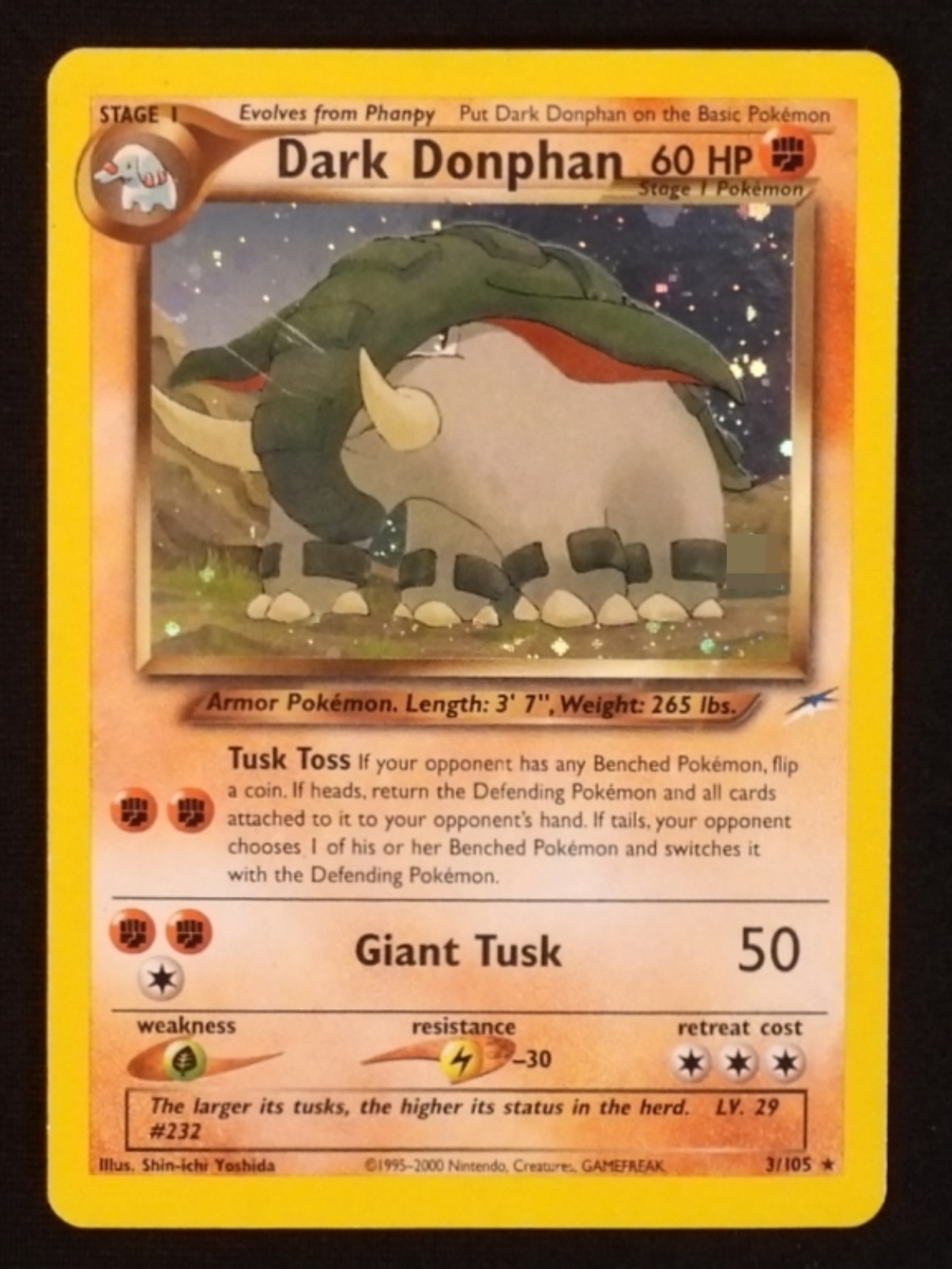 2000 Dark Donphan Neo Destiny #3/105 Holo