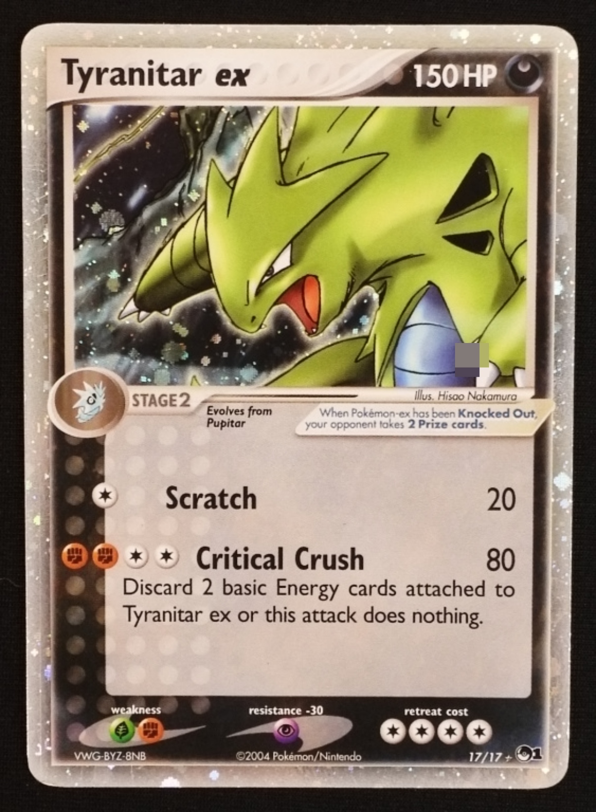 2004 Tyranitar ex POP Series 1 #17/17